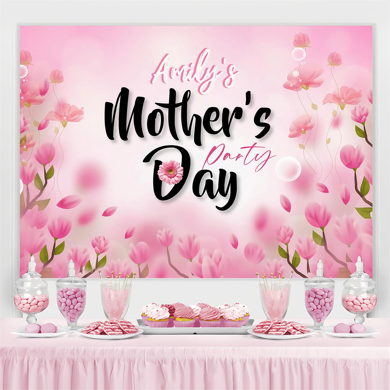 Muttertag Fotokulisse Skurrile Tulpenblüte Personalisierte Fotokulisse MRR3-64