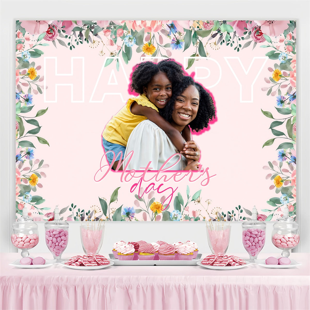 Hintergrundbilder zum Muttertag Pastellblüten Feierlicher Hintergrund MRR3-89