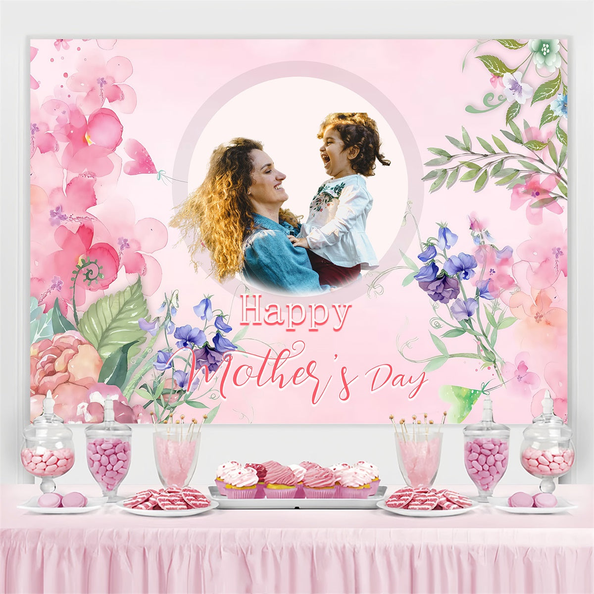 Hintergrundbilder für Muttertag Dreamy Floral Hug Personalisierte Hintergrundbilder MRR3-96