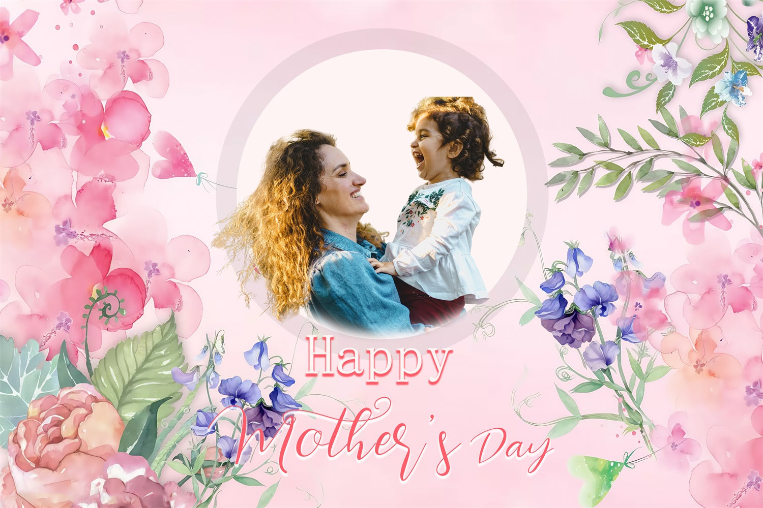 Hintergrundbilder für Muttertag Dreamy Floral Hug Personalisierte Hintergrundbilder MRR3-96