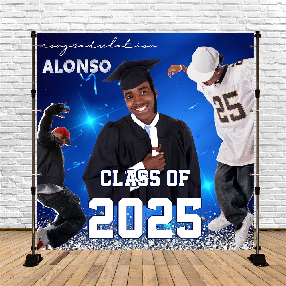 Graduation Backdrops Hip Hop Style Personalisierte Party Graduation Backdrop MRR6-15