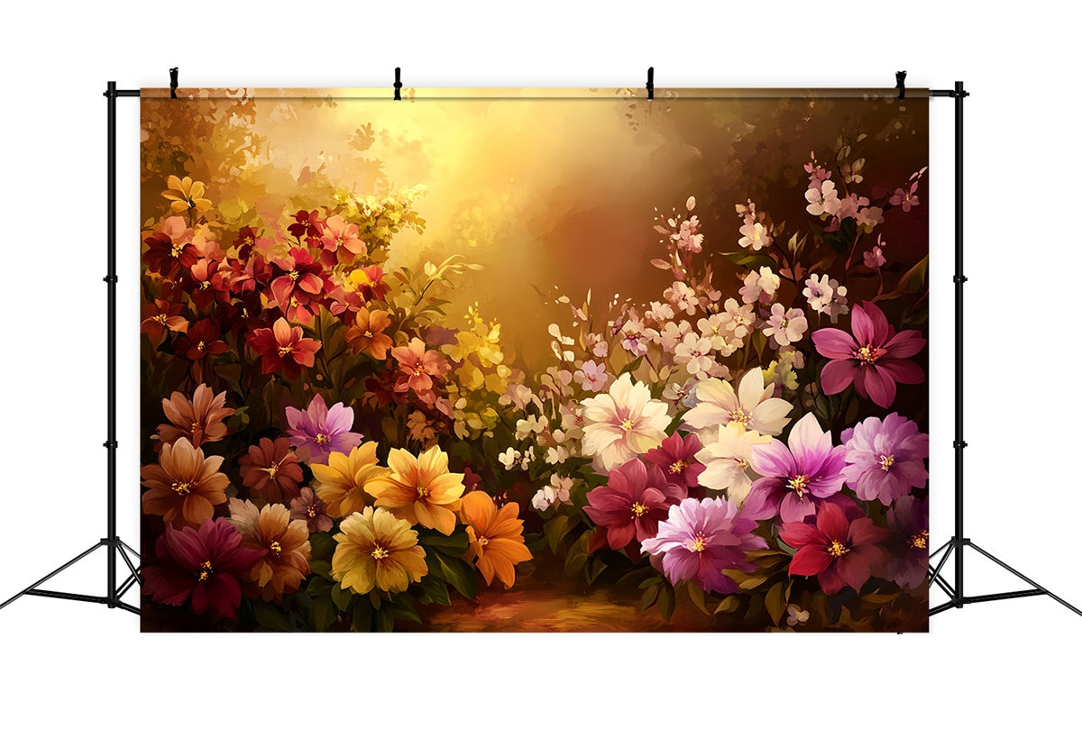 Künstlerische Hintergrundbilder Warm getönte Garten Stoff Hintergrundbilder MRR7-185