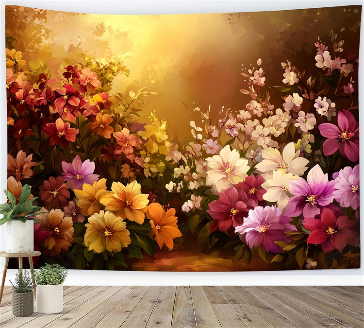 Künstlerische Hintergrundbilder Warm getönte Garten Stoff Hintergrundbilder MRR7-185