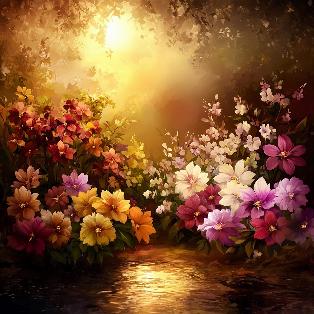 Künstlerische Hintergrundbilder Warm getönte Garten Stoff Hintergrundbilder MRR7-185