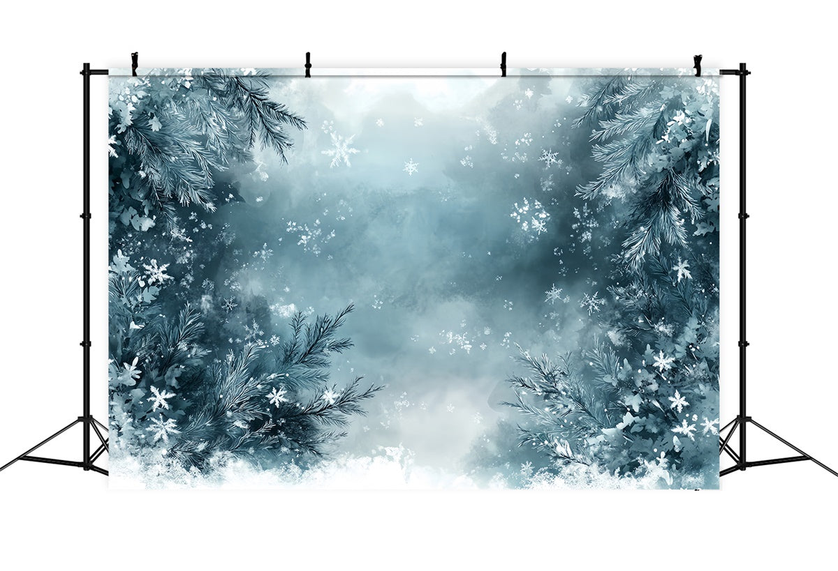 Fine Art Backdrops Winter Frosty Wonderland Stoff Backdrop MRR7-196