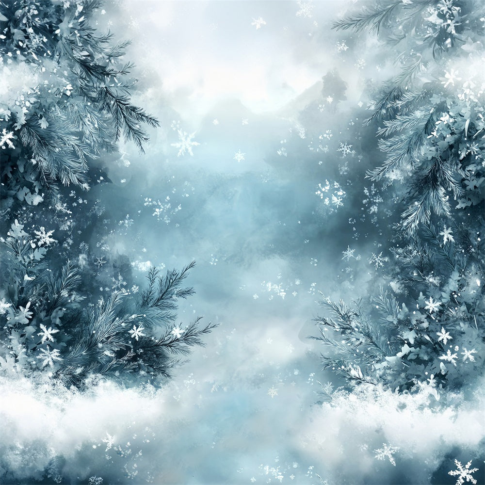 Fine Art Backdrops Winter Frosty Wonderland Stoff Backdrop MRR7-196
