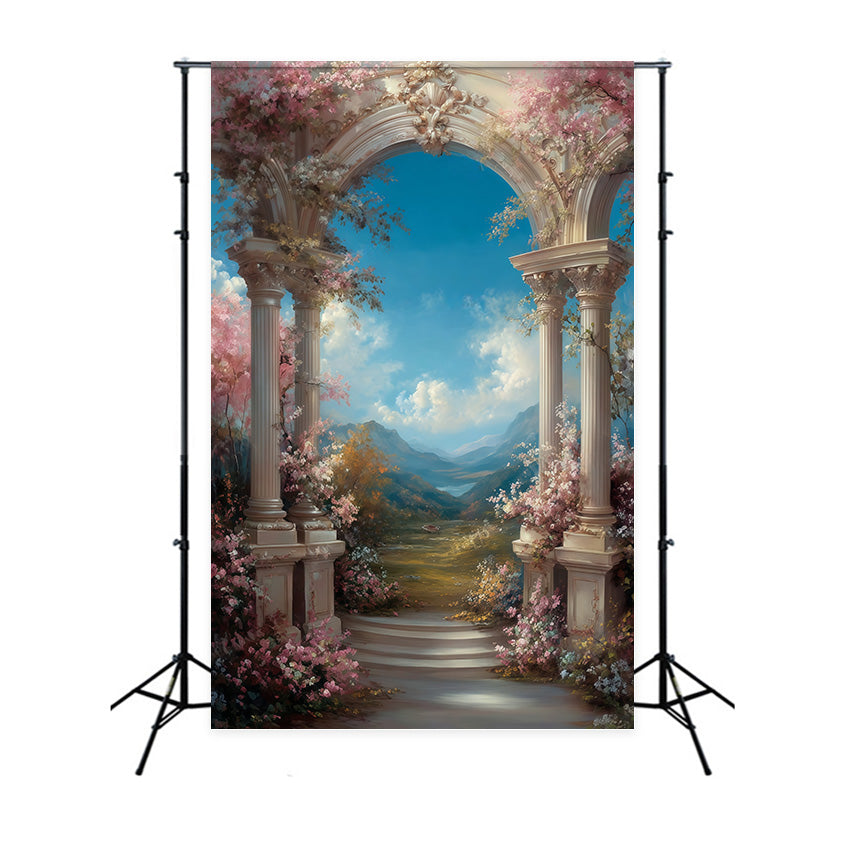 Kunstfotografie Backdrops Majestätischer Garten Portal Backdrop MRR7-202