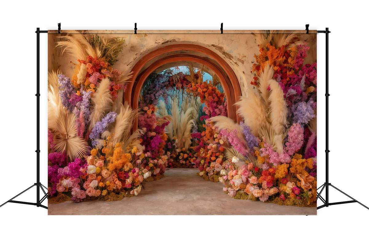Bohemian Backdrop Sonnenuntergang Karneval Blüte Fotohintergrund MRR7-246