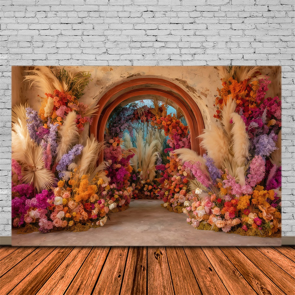 Bohemian Backdrop Sonnenuntergang Karneval Blüte Fotohintergrund MRR7-246