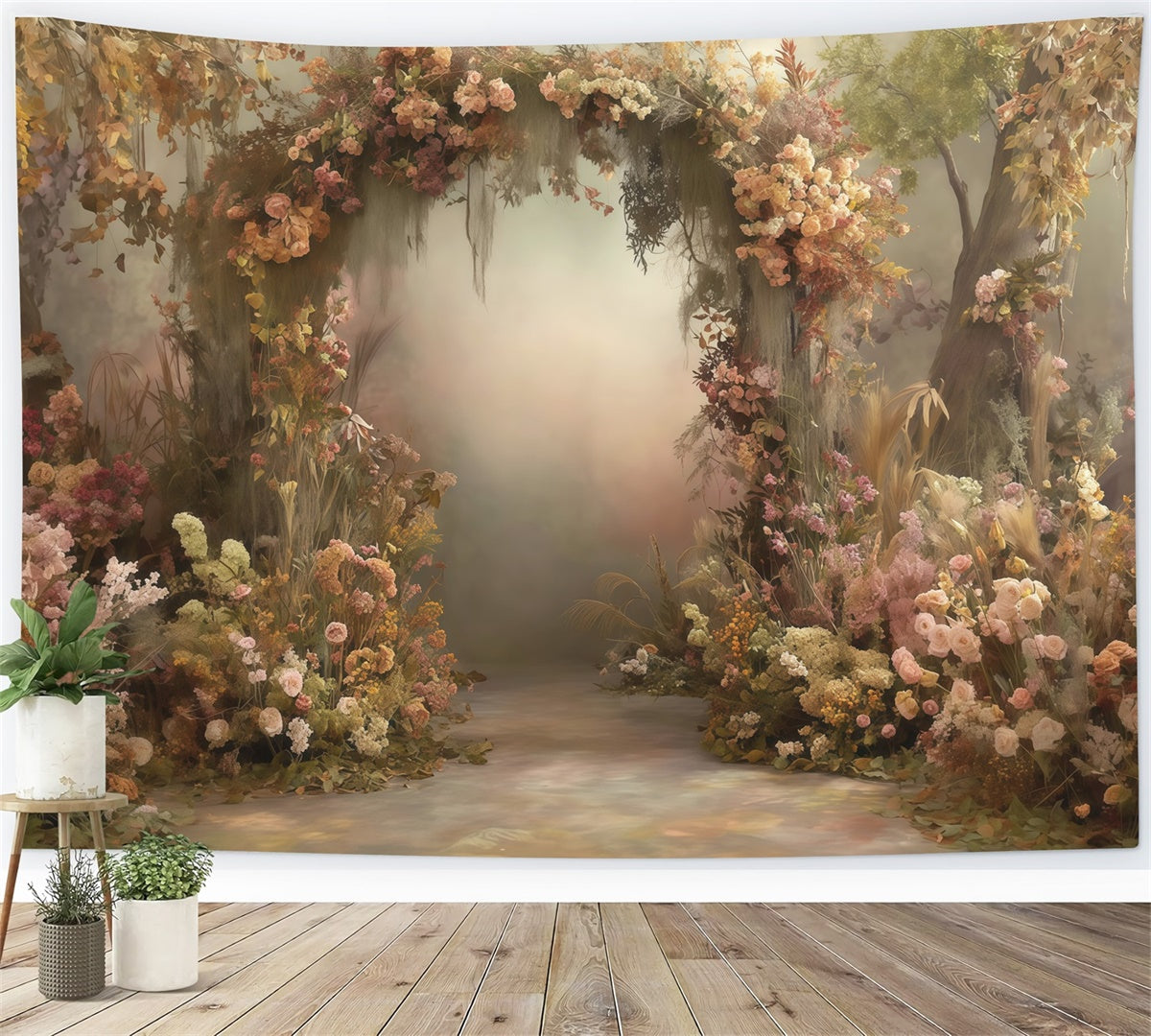 Bohemian Backdrop Twilight Garden Pathway Fotohintergrund MRR7-249