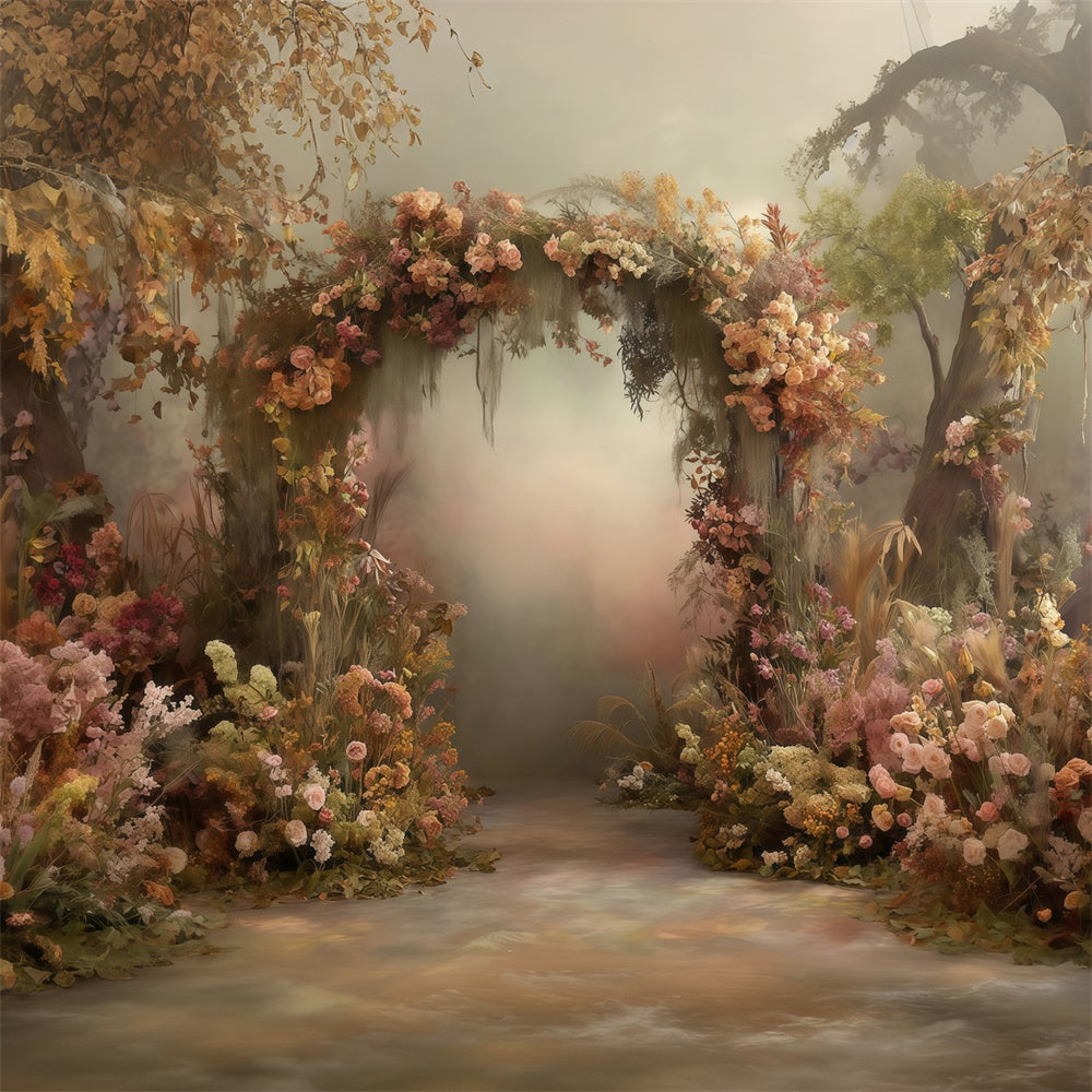 Bohemian Backdrop Twilight Garden Pathway Fotohintergrund MRR7-249