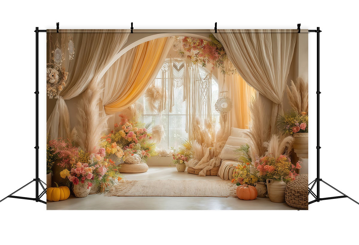 Boho Fotografie Hintergrund Boho Gemütliches Zimmer Hintergrund MRR7-261