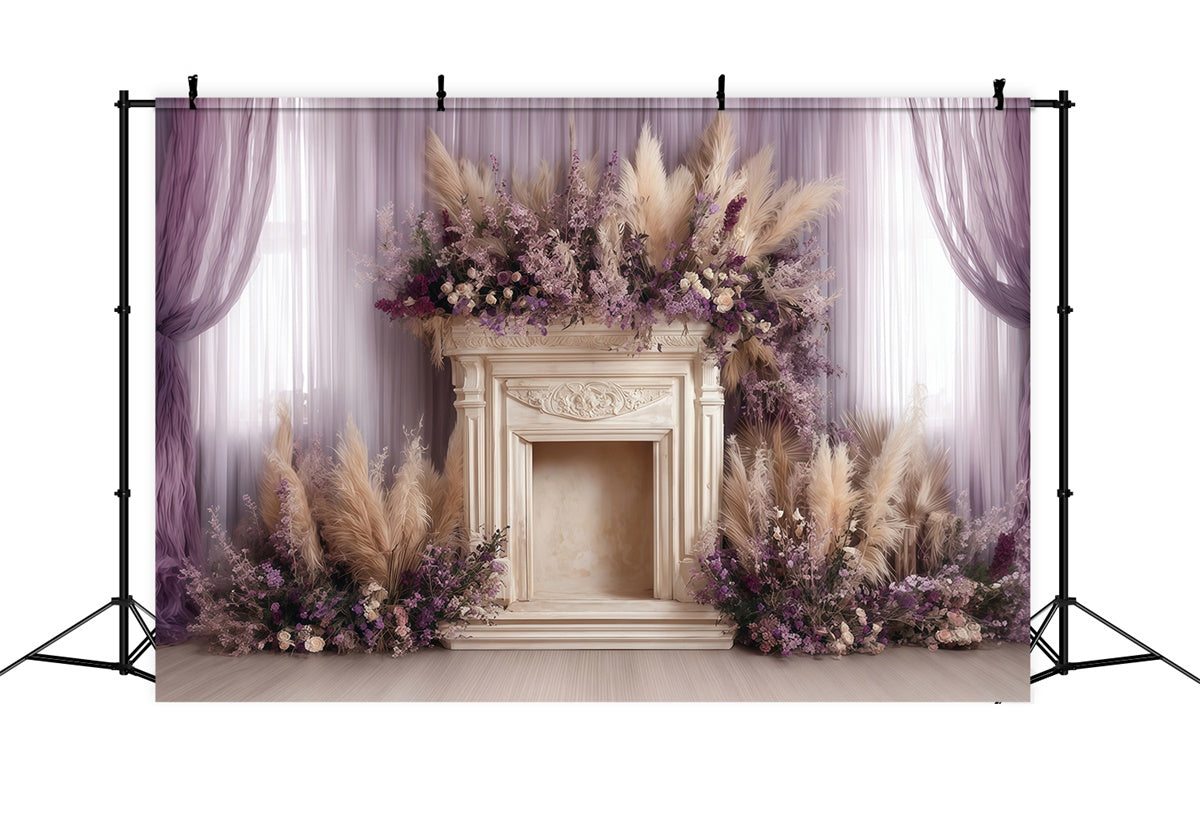 Bohemian Backdrops Blüte Kamin Anmut Fotohintergrund MRR7-270