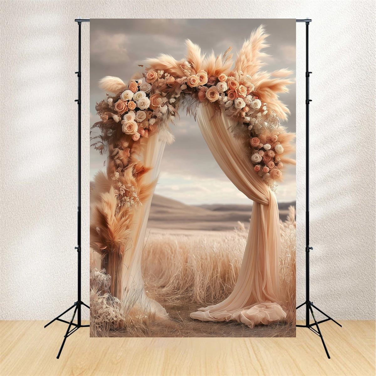 Bohemian Backdrops Rustikales Feld Zeremonie Fotohintergrund MRR7-276