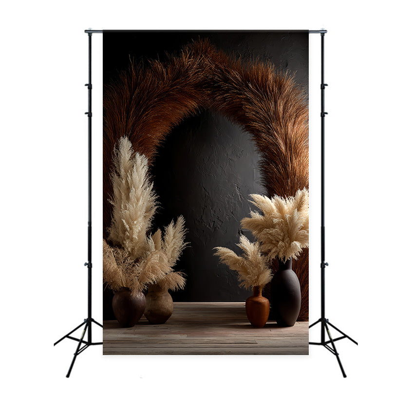 Boho Fotografie Backdrop Mitternacht Boho Arch Fotohintergrund MRR7-277