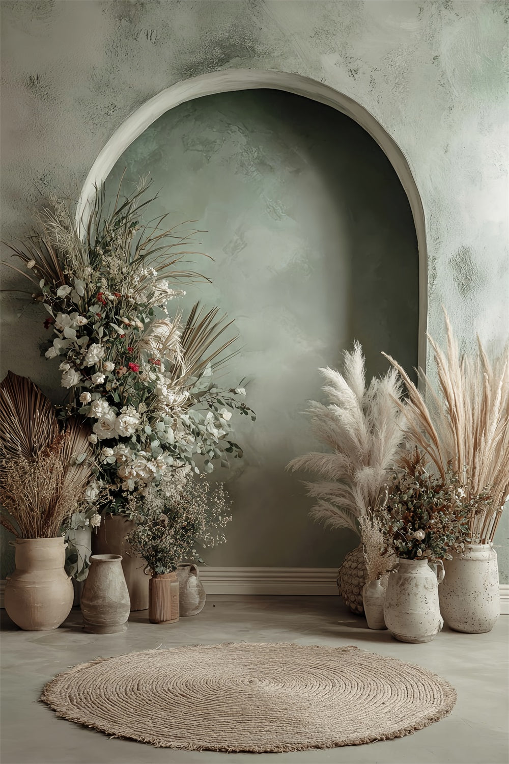 Bohemian Style Hintergrund Boho Botanical Nook Fotohintergrund MRR7-280