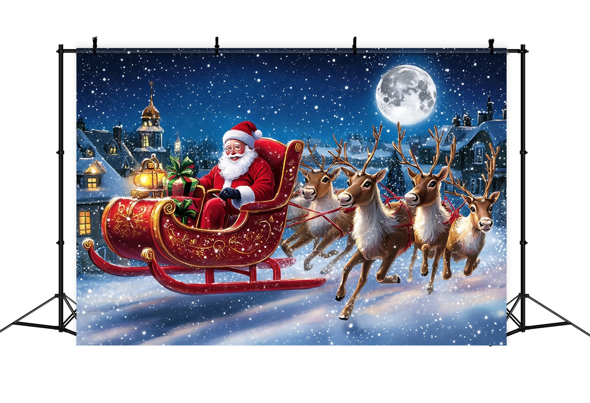 Weihnachtshintergrund Ideen Santa Rentier Abenteuer Hintergrund MRR7-60