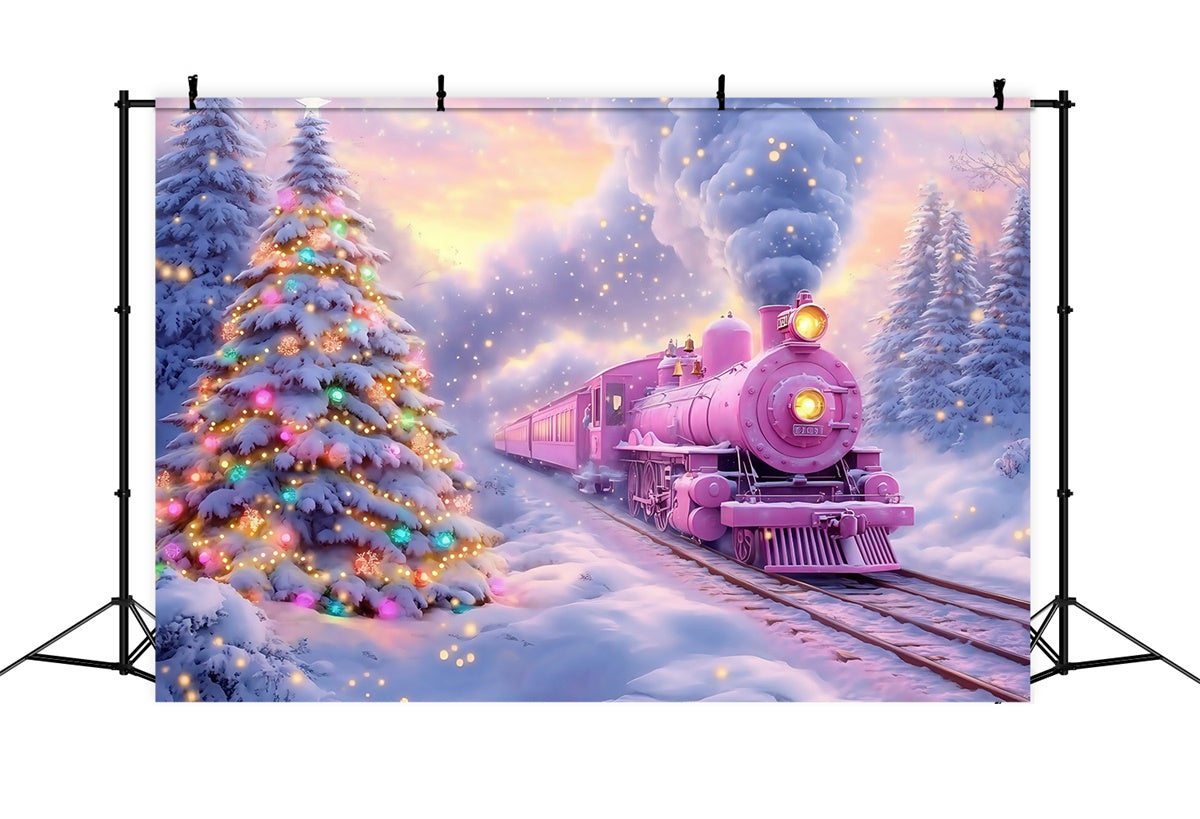 Weihnachten Fotokulissen Magische Schneereise Hintergrund MRR7-61
