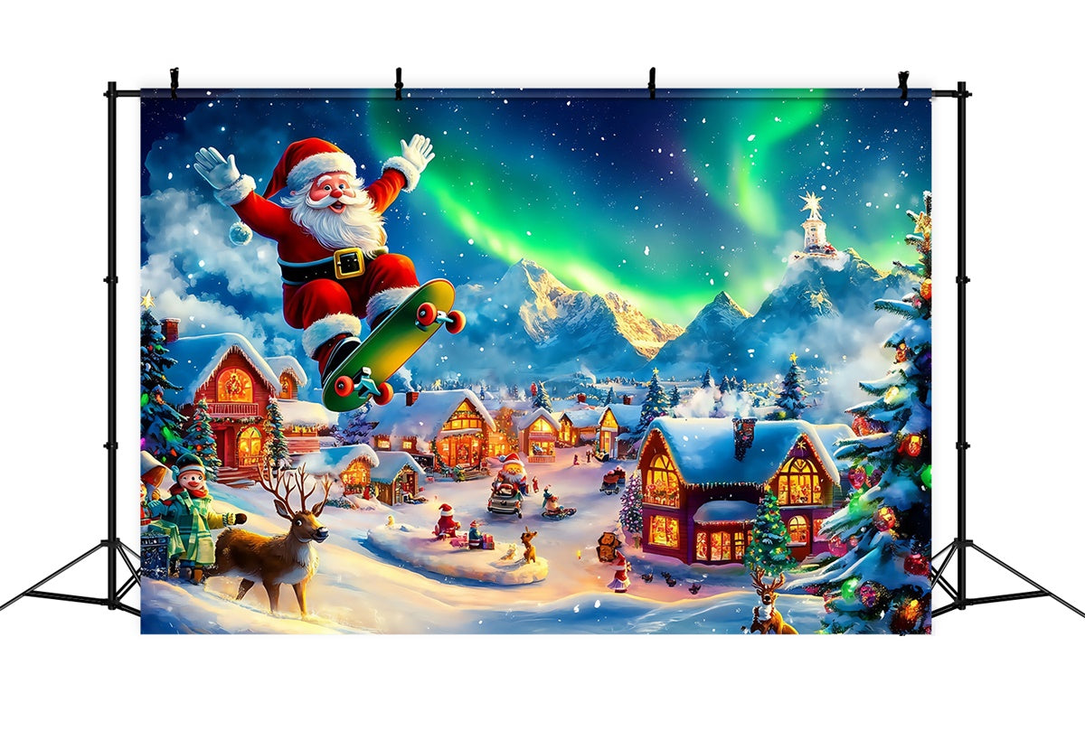 Weihnachtsdorf Backdrop Santa Winter Joy Backdrop MRR7-71