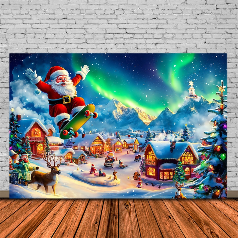 Weihnachtsdorf Backdrop Santa Winter Joy Backdrop MRR7-71