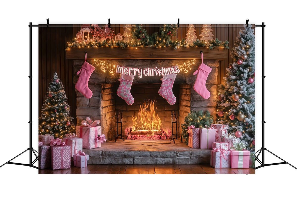 Weihnachts-Fotokulisse Sweet Stocking Glow Kulisse MRR7-82