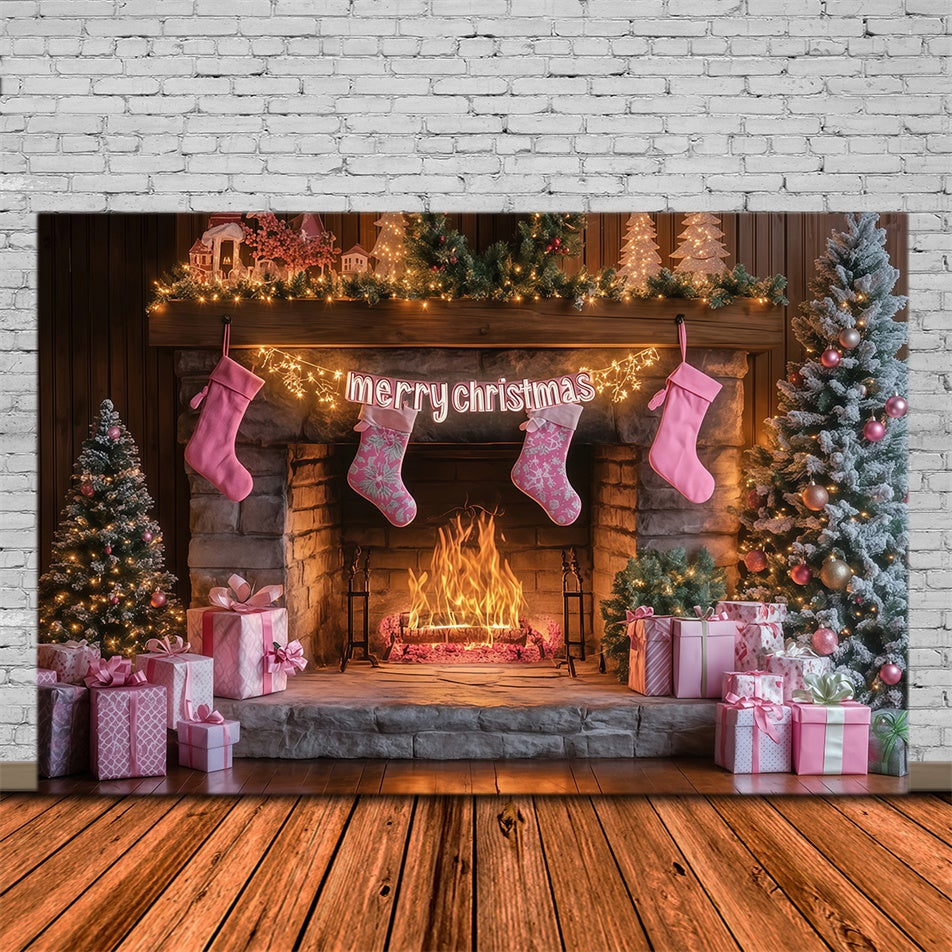 Weihnachts-Fotokulisse Sweet Stocking Glow Kulisse MRR7-82