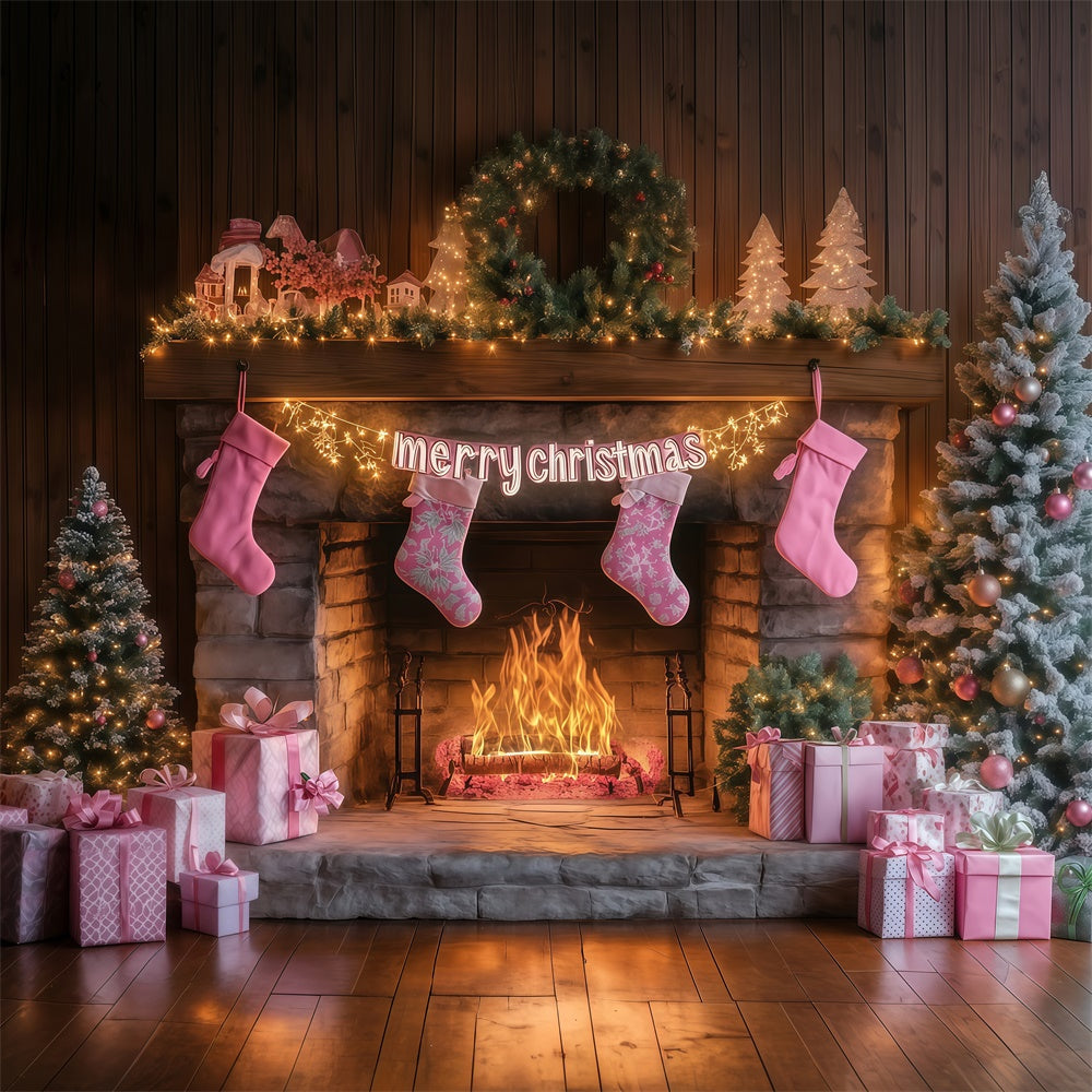 Weihnachts-Fotokulisse Sweet Stocking Glow Kulisse MRR7-82