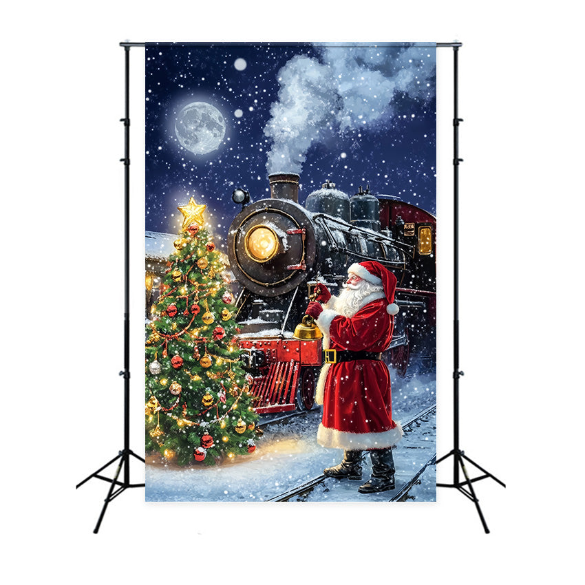 Weihnachts-Hintergrundkulissen Winterreise Wunderland Hintergrund MRR7-90