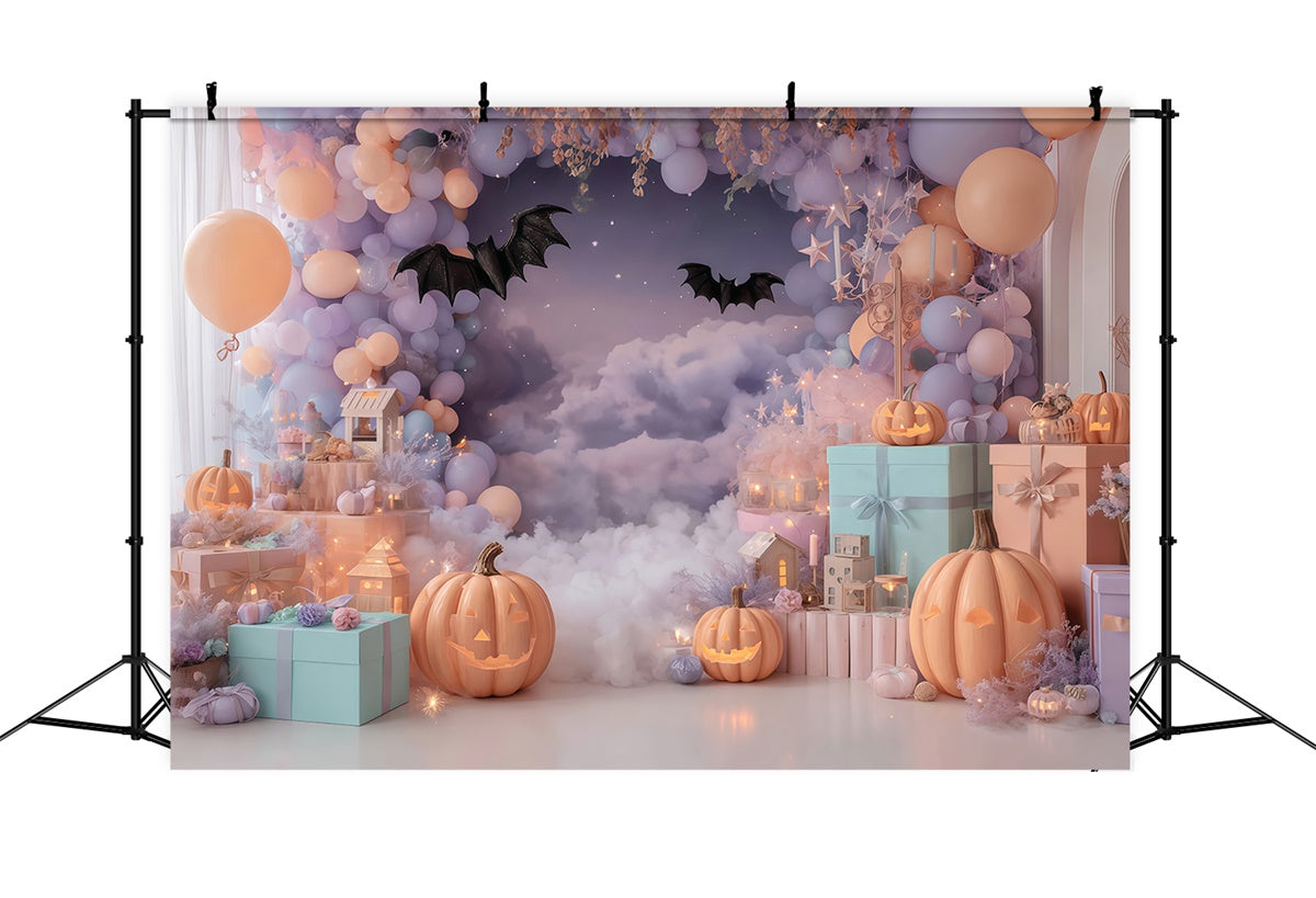 Halloween Hintergründe für Fotos Pastell Wolke Fledermaus Party Halloween Hintergrund MRR8-25