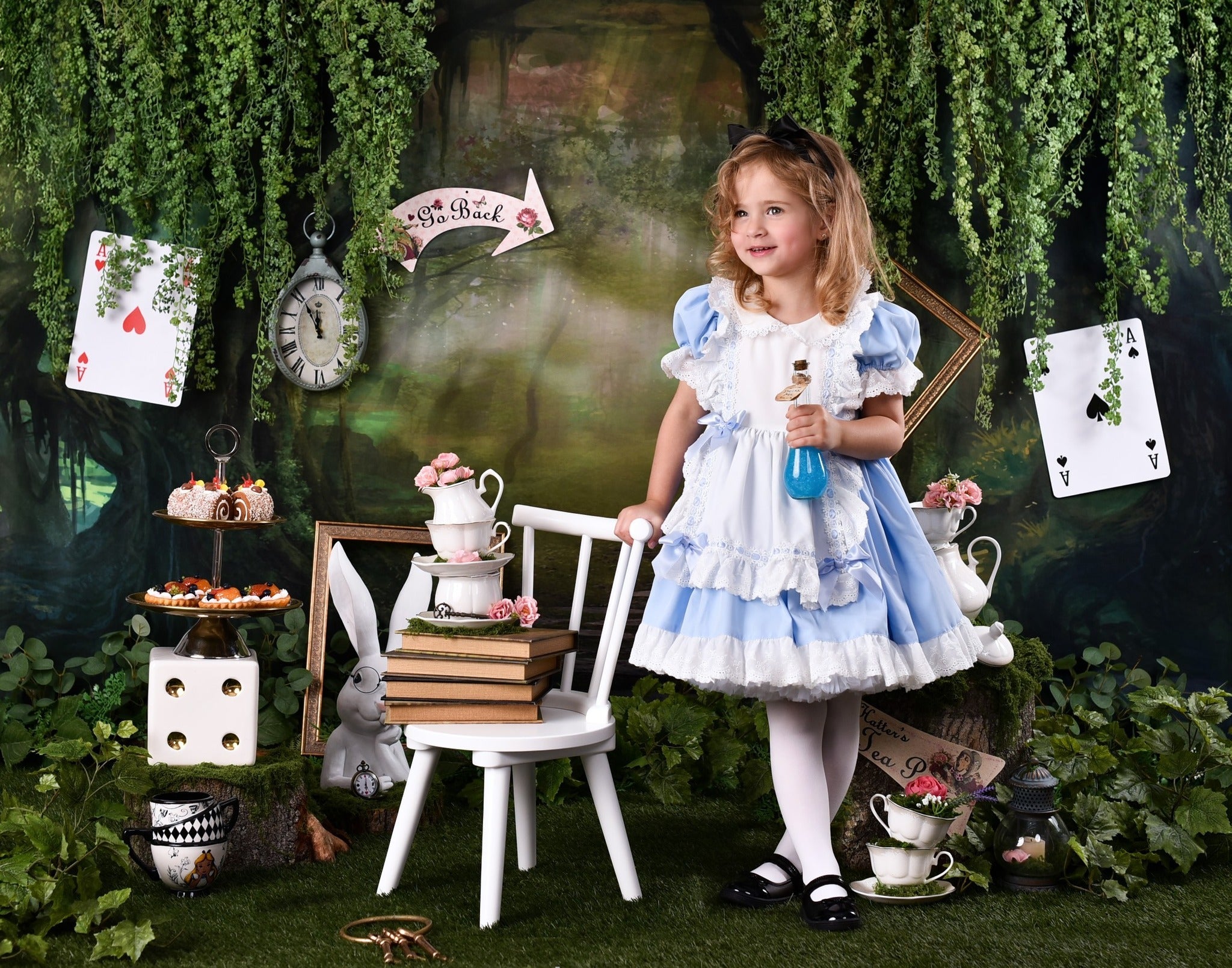 Wald-Fotohintergrund Nebliger verzauberter Waldweg Wald-Foto-Fotohintergrund MRR9-22