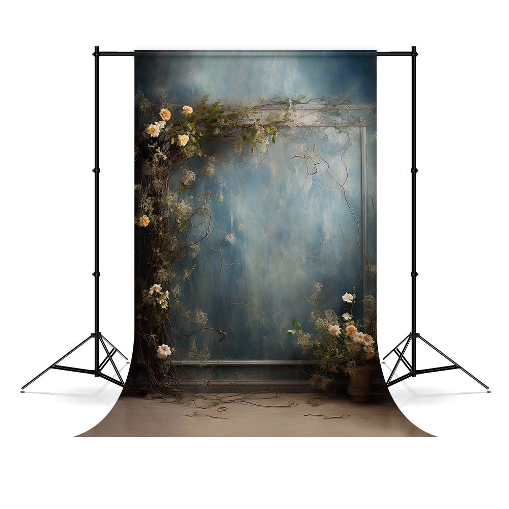 DBackdrop Nostalgischer Stil Rose Blauer Ton Abstraktes Hintergrund RR4-35