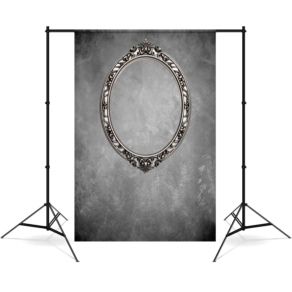 DBackdrop Kunst Klassischer Metall Fotorahmen Grauton Abstrakte Hintergrund RR4-57