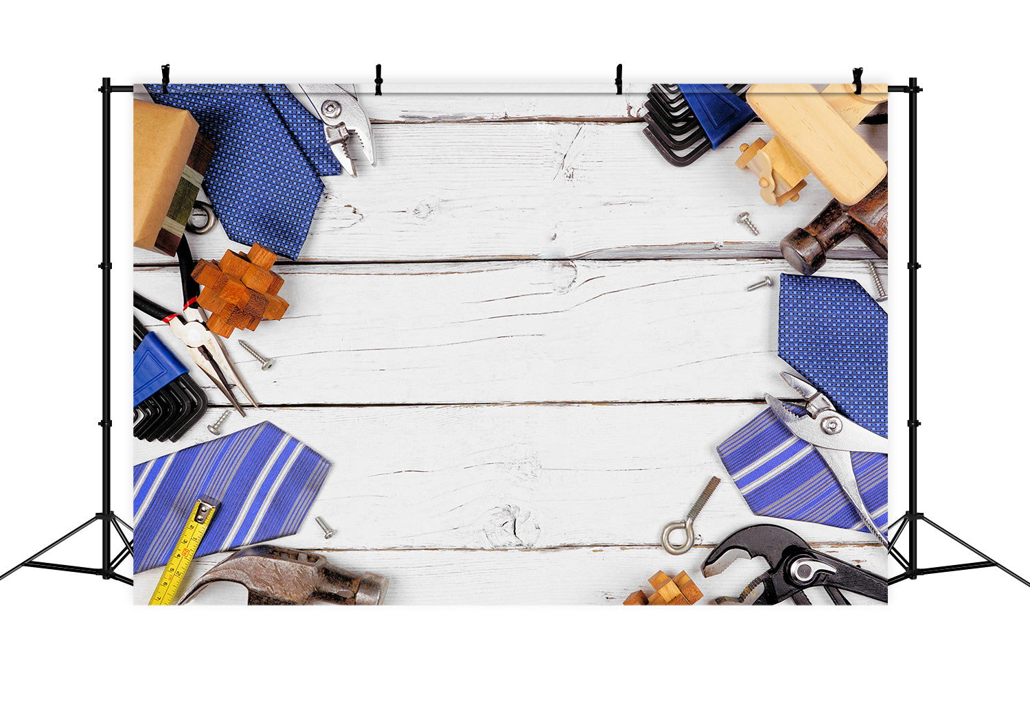 Vatertag Holzbrett Werkzeuge Männer Krawatte Hintergrund RR5-14
