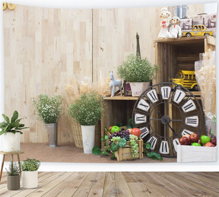 Blumen Grünzeug Dekor Fotostand Hintergrund RR5-26