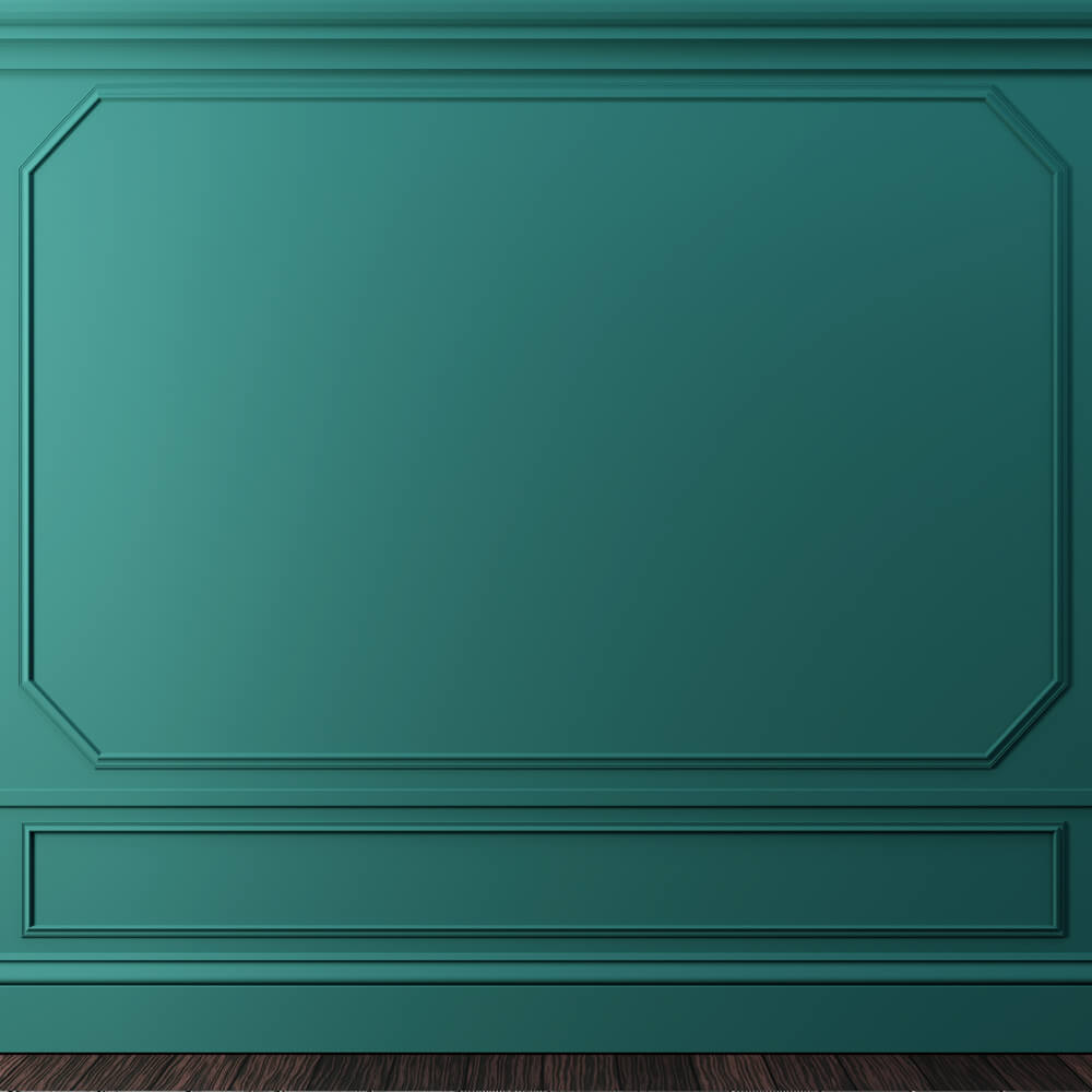 Klassisch Luxuriös Grün Retro Wand Hintergrund RR6-74