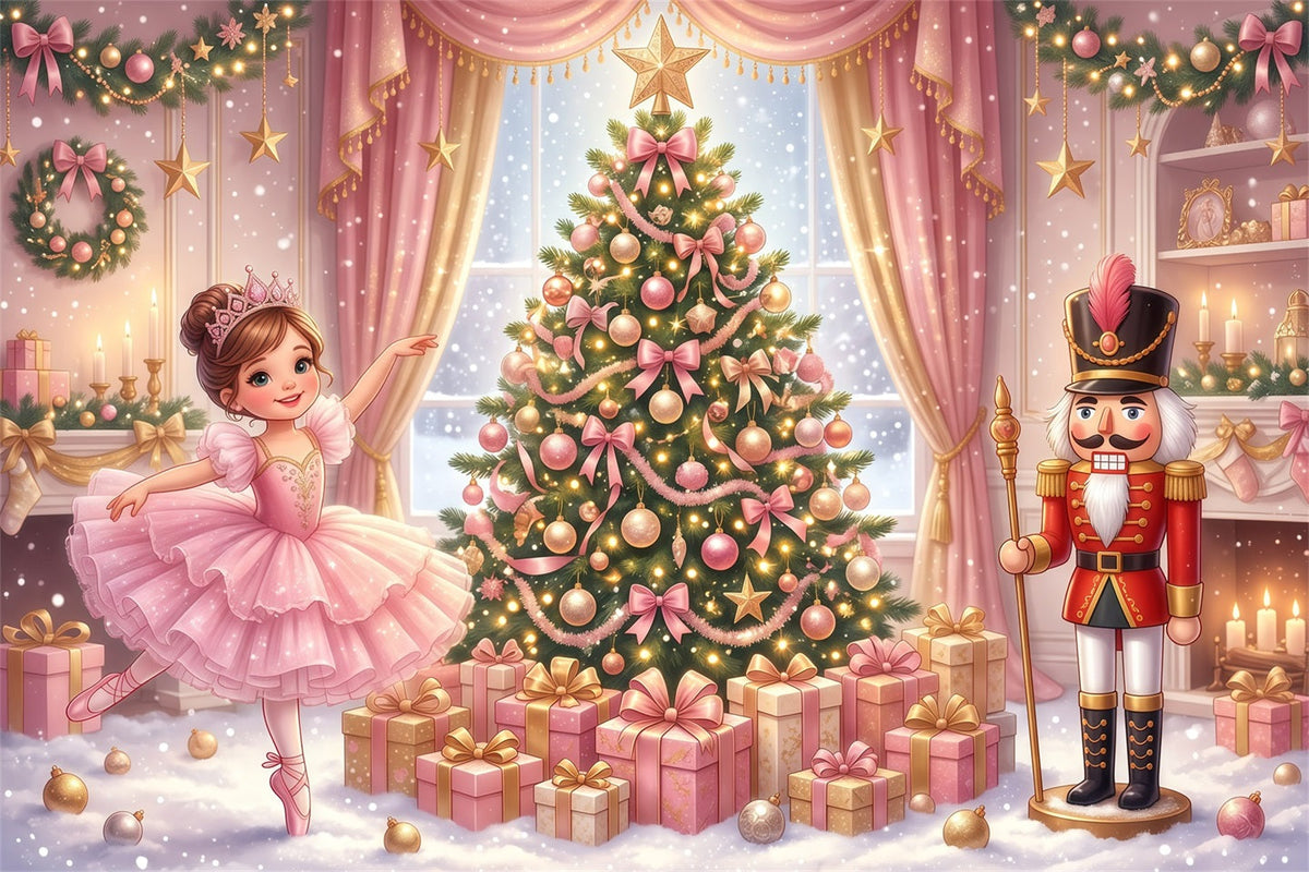 Nussknacker Land Der Süßigkeiten Rosa Ballerina Dekoration RR610-11