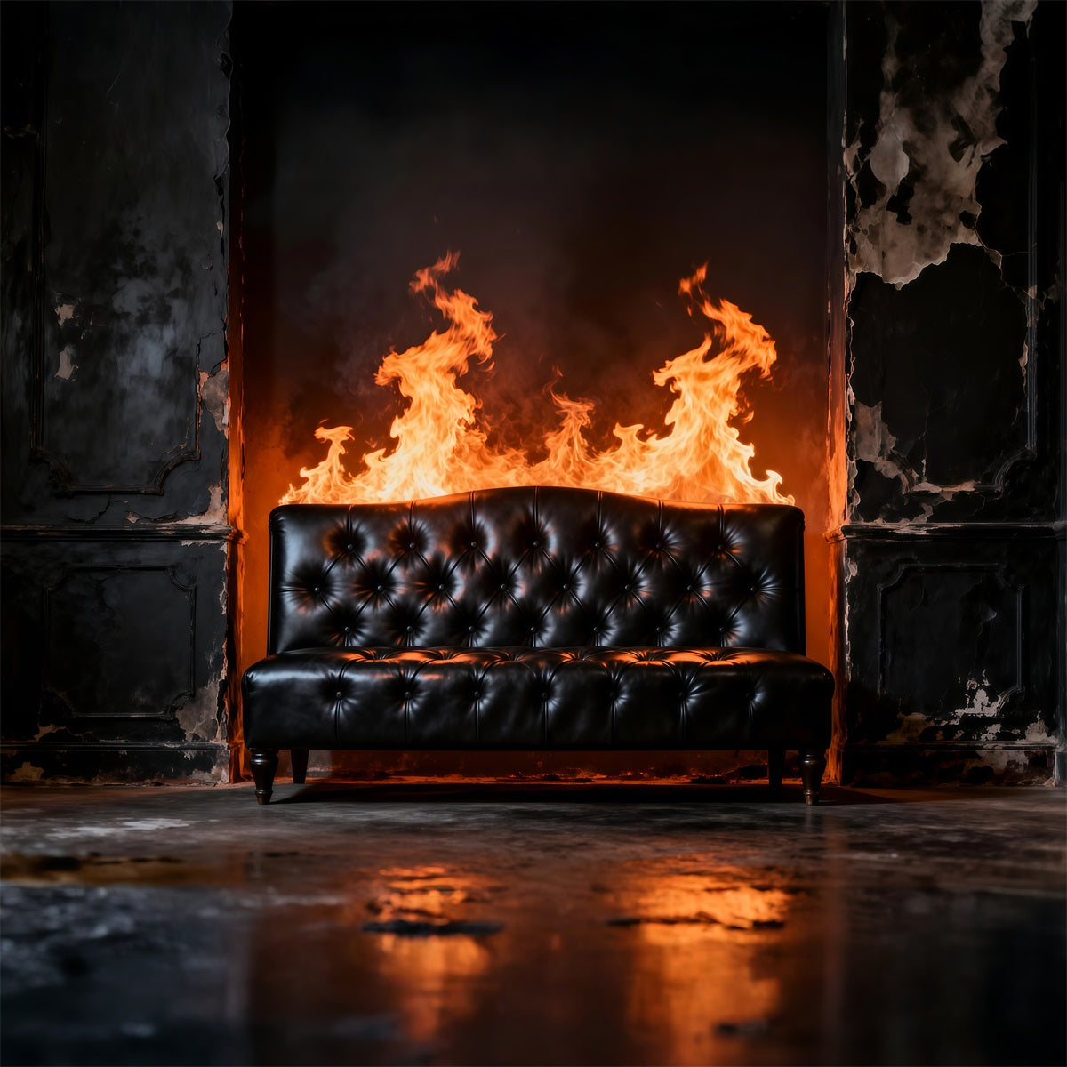 Hintergründe für Boudoir Inferno Noir Ledersofa Antike Fotografie-Hintergründe RR62-73