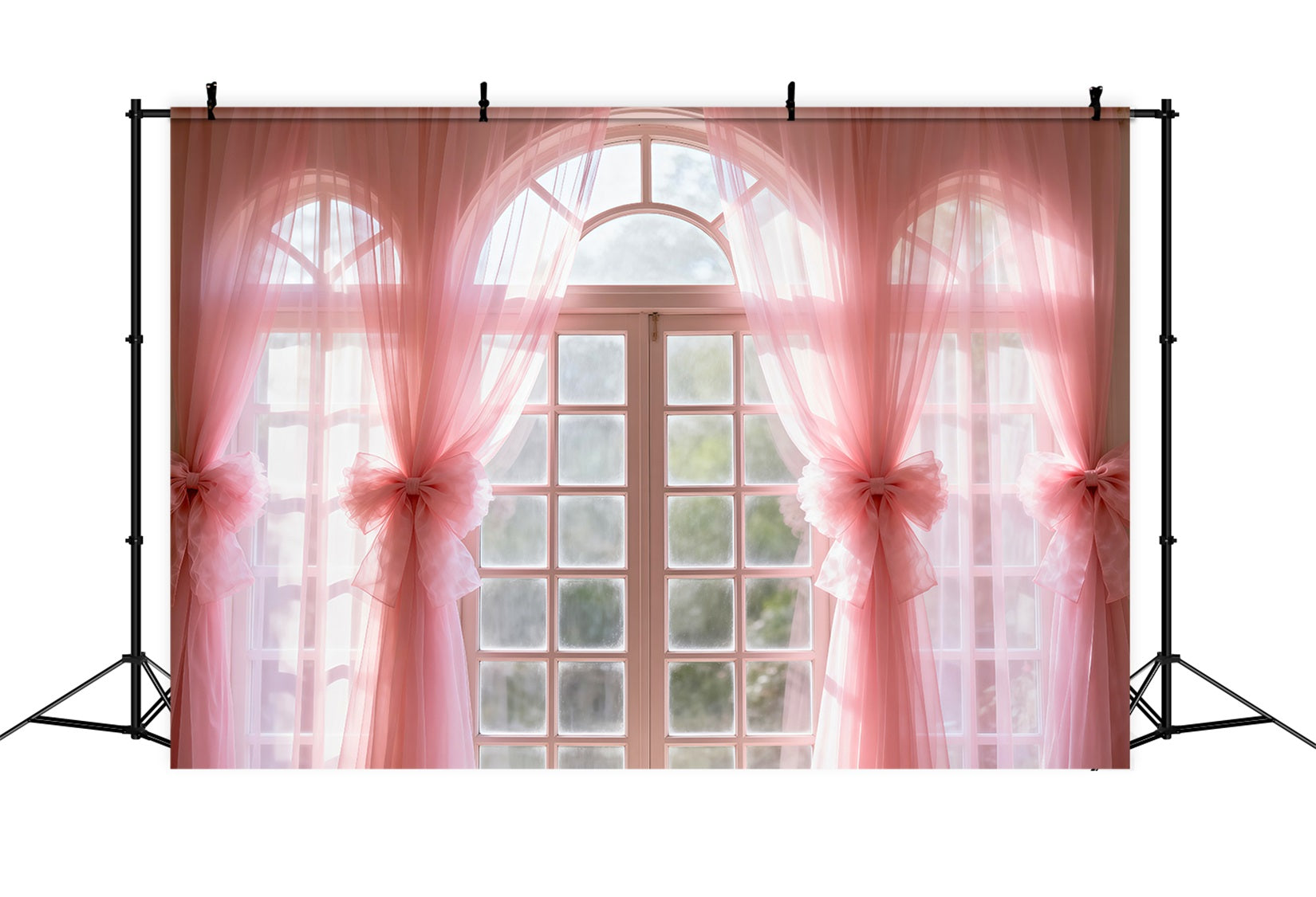 Boudoir-Fotohintergründe Blush Sheer Bow Windowlight Hintergründe für Boudoir RR62-80