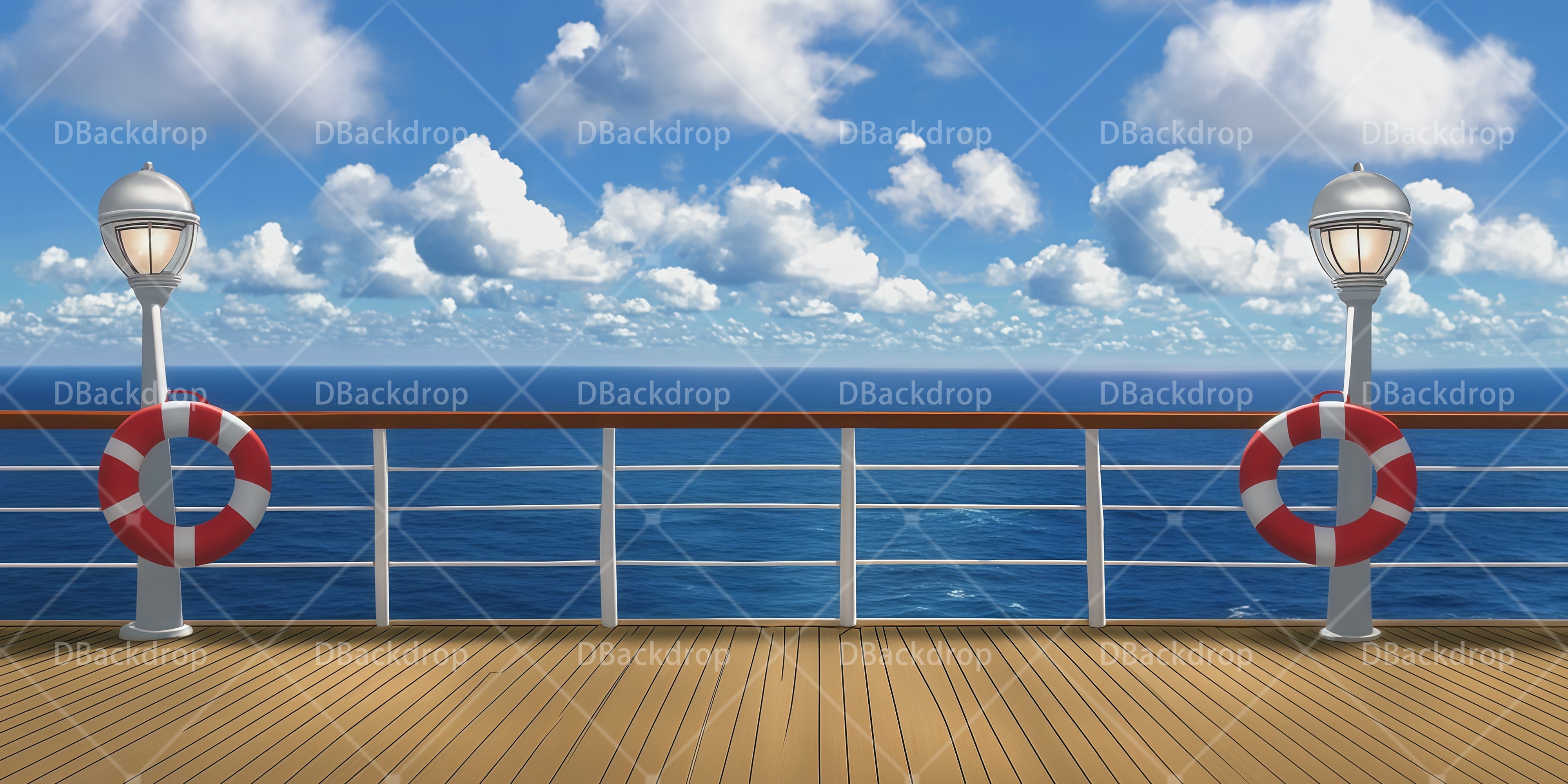 Kreuzfahrtschiff Deck Theaterhintergrund Professionelle Bühnenhintergründe RR66-T63