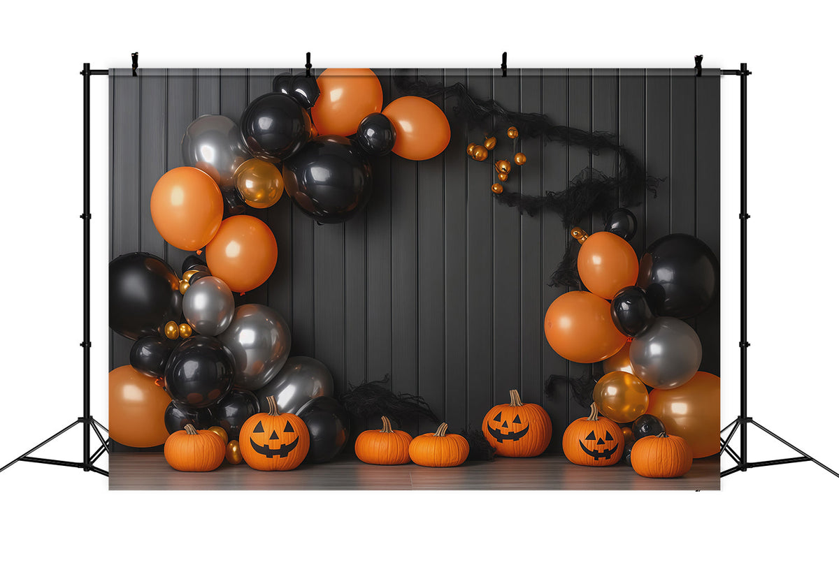 Halloween-FotohintergrundKürbis-Ballon-Partybogen Diy-Halloween-Fotohintergrund RR67-149