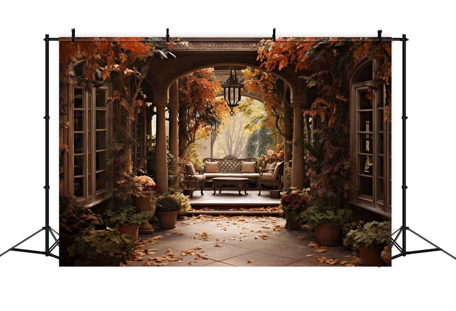 Innenhof Vordereingang Herbst Hintergrund RR7-169