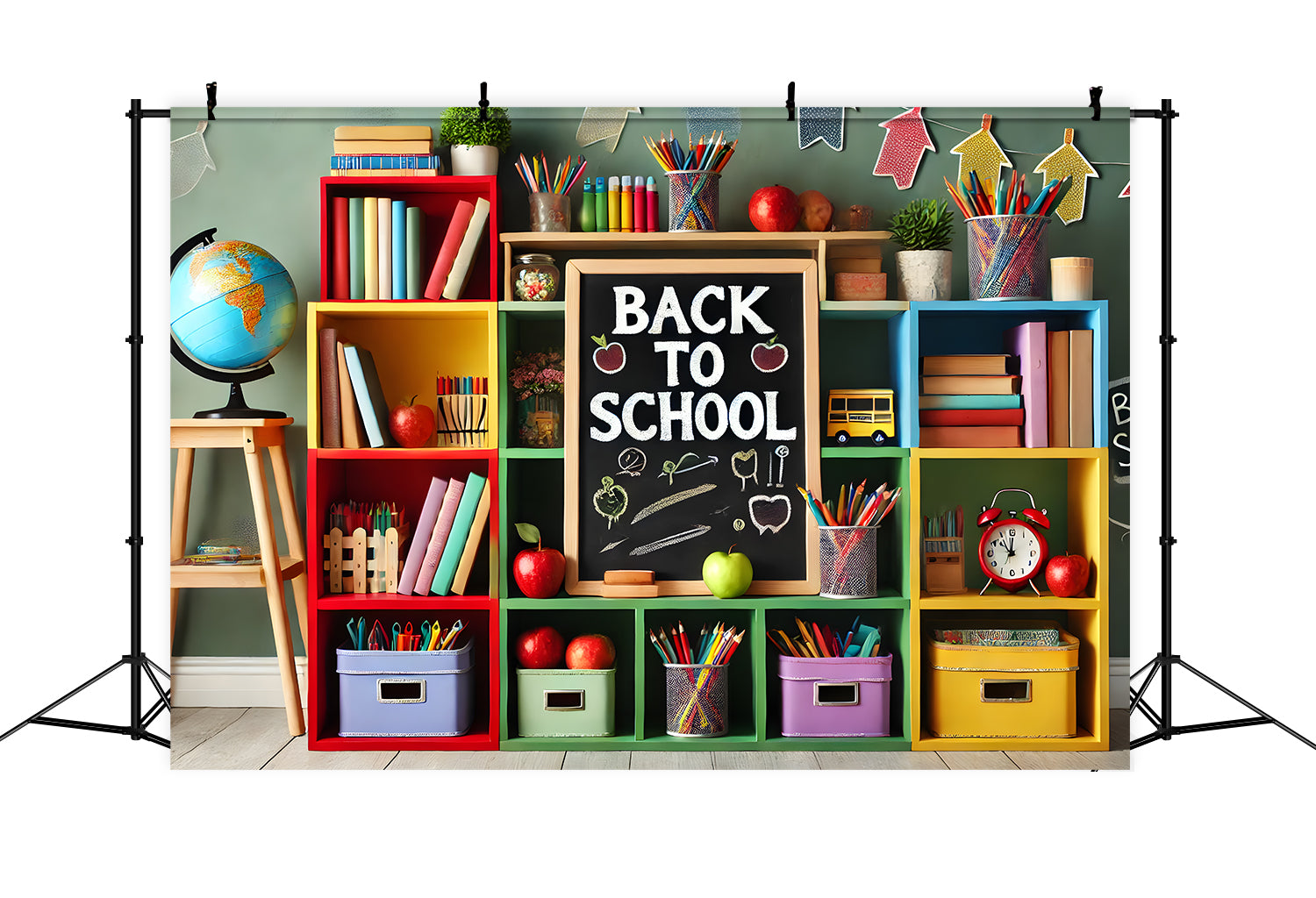 Back to School Aufbewahrungsschrank Backdrop RR7-232