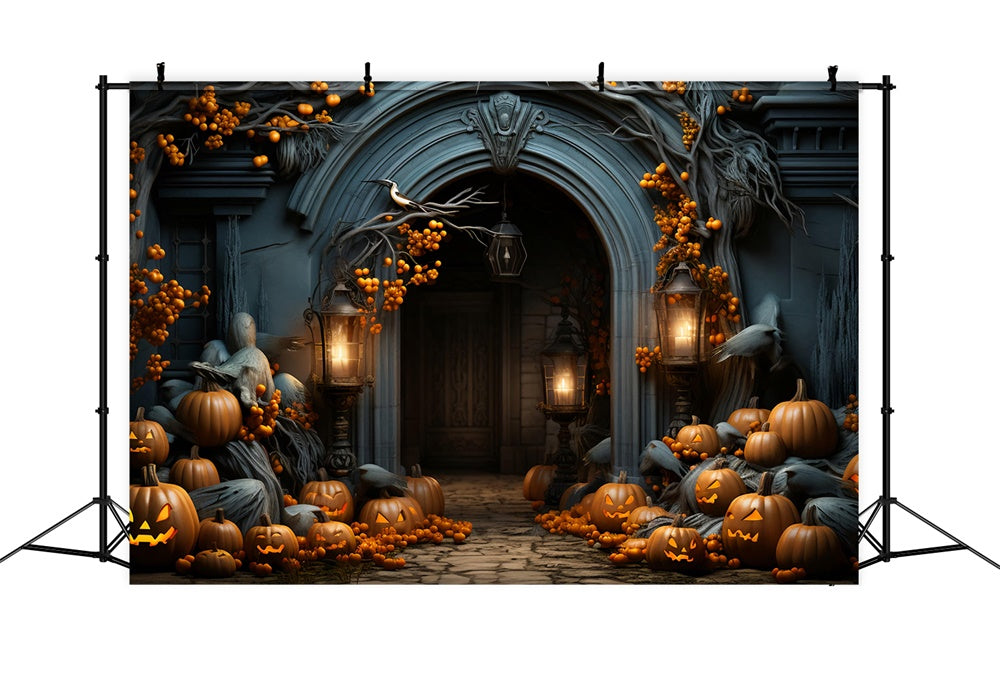 Halloween Dekoration Kürbis Fotokulisse RR7-421