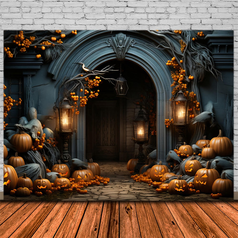 Halloween Dekoration Kürbis Fotokulisse RR7-421