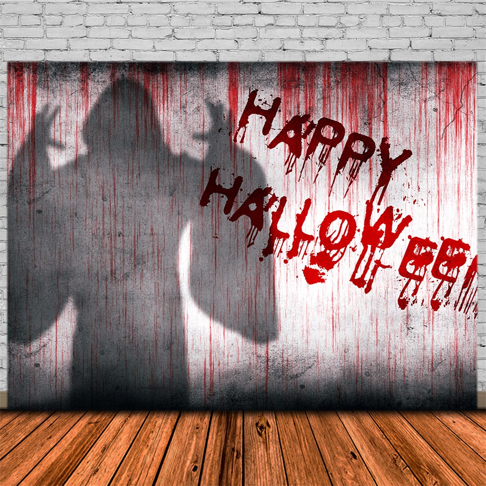 Happy Halloween Geisterschatten Wandhintergrund RR7-464