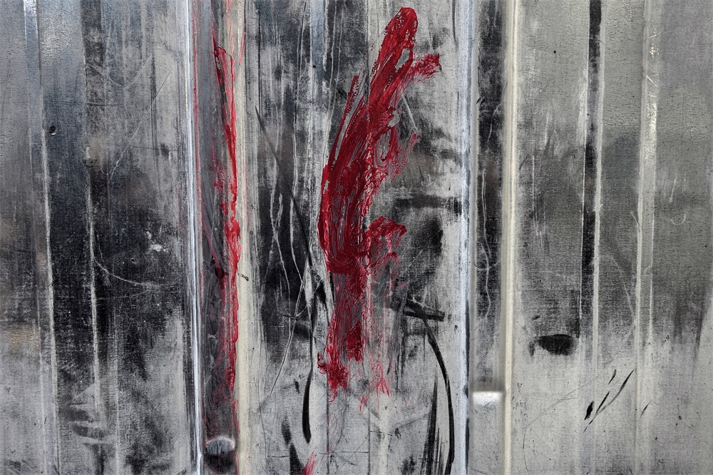 Betonwand Blutspritzer Halloween Hintergrund RR7-492