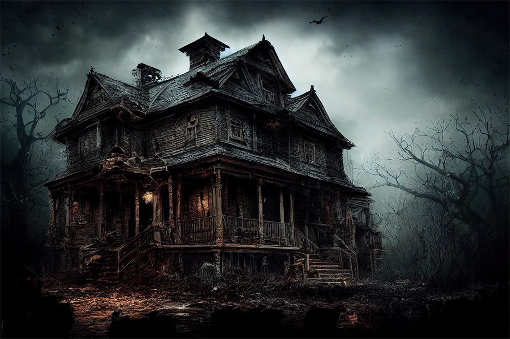 Verlassenes Haus Halloween Fotokulisse RR7-494