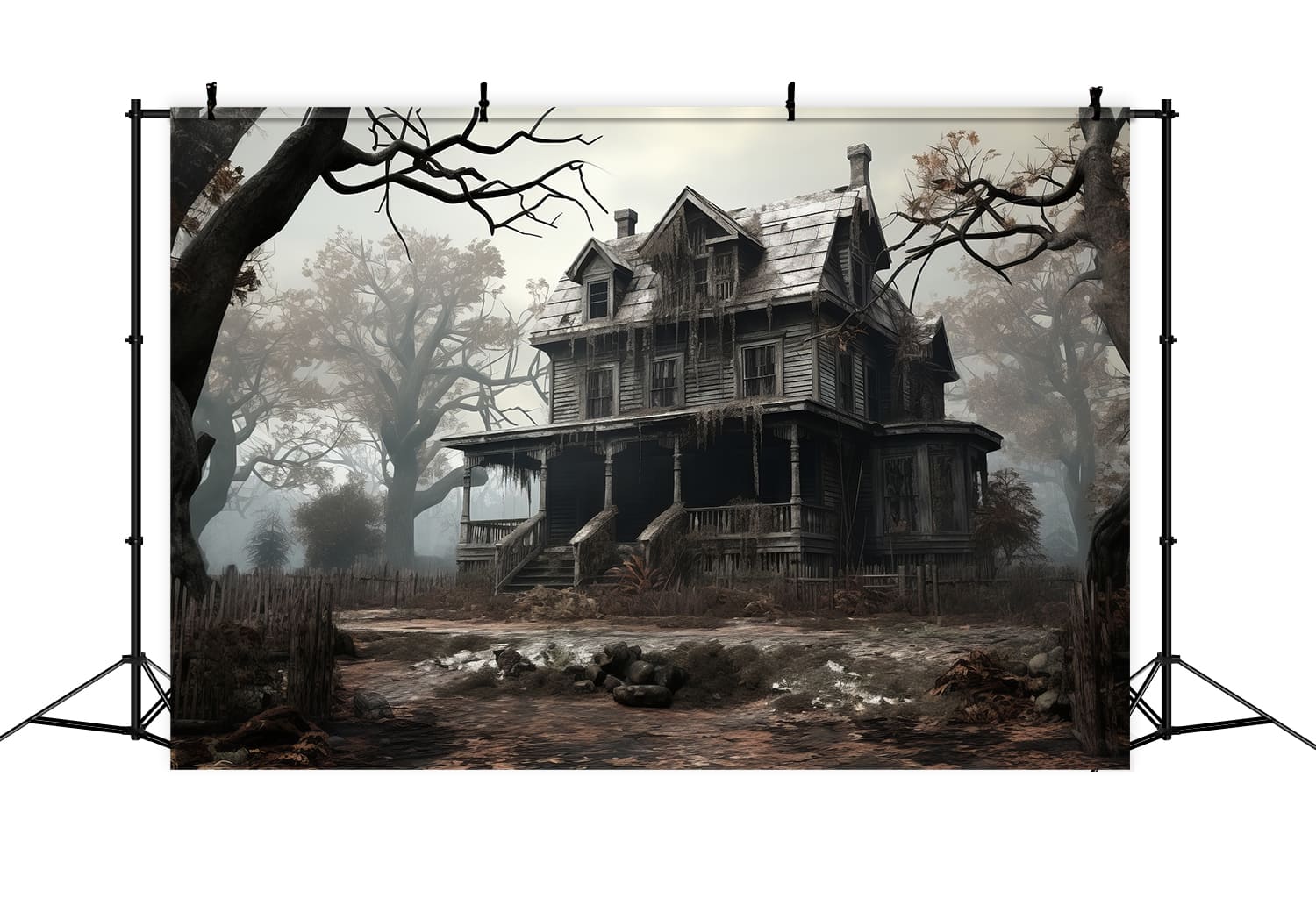 Verlassenes Spukhaus Halloweenkulisse RR7-76