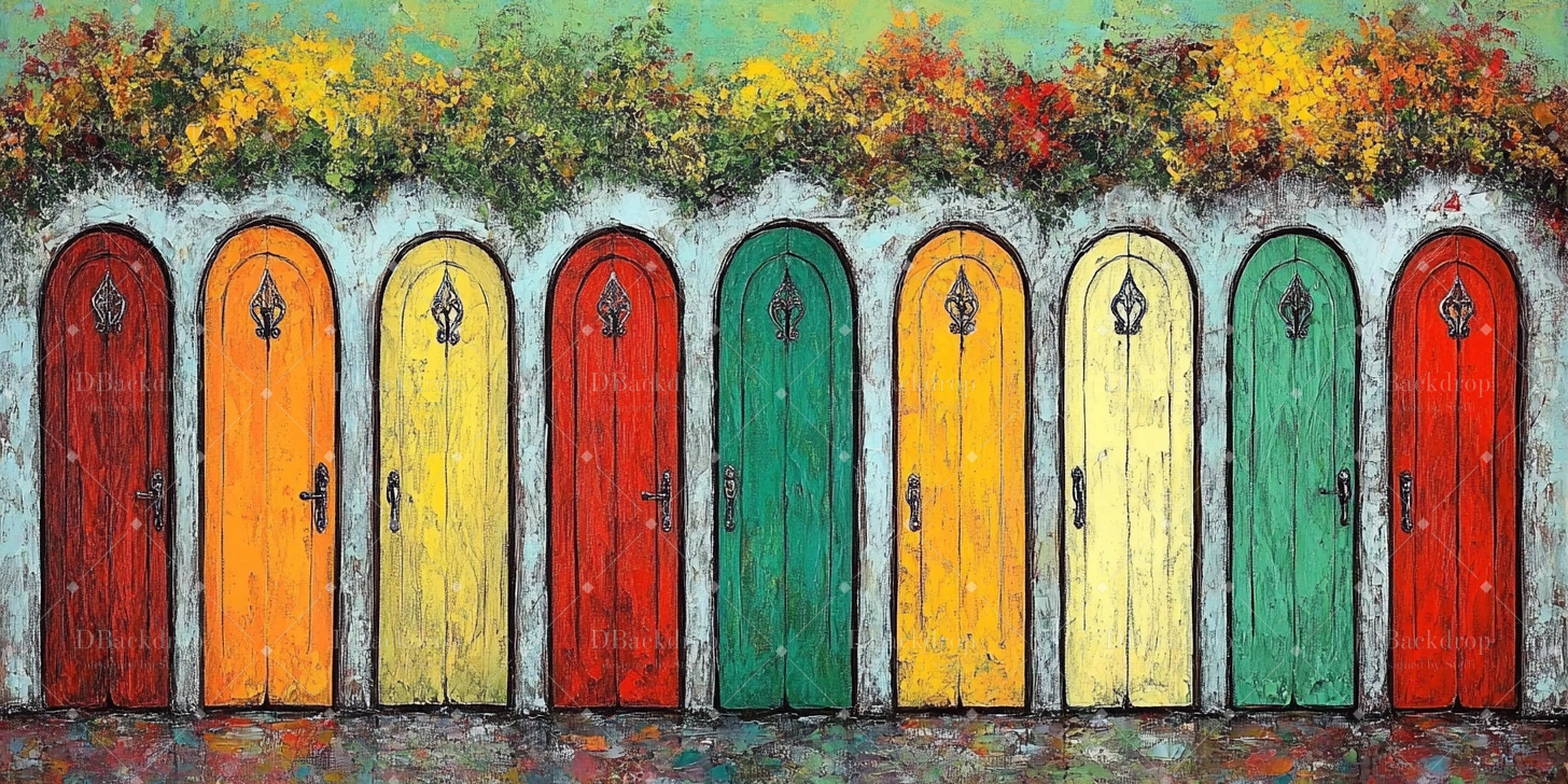 Ideen für Bühnenhintergründe „Kaninchentür“ Tanzaufführung Hintergrund CSH59-T13