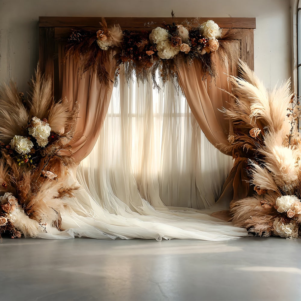 3x3m Fotohintergrund Elegante Boho-Hintergründe für Fotografie SXS5